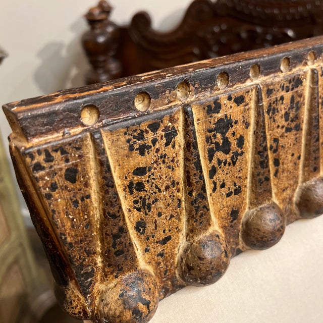 1990s Vintage Hand-Carved Spanish Colonial Style Chair For Sale - Image 9 of 13