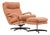 Milo Baughman for Directional Mid Century Swivel Lounge Chair With Ottoman For Sale