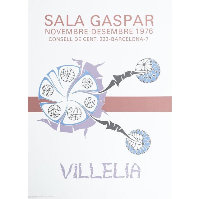 Original Exhibition Poster by Moisès Villèlia Sala Gaspar, 1976 For Sale - Image 10 of 10