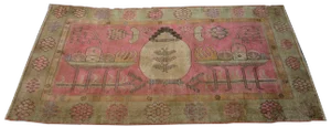1900 Antique Khotan Samarkand Rug- 8'10'' X 5'3''