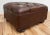 Vintage Restoration Hardware Tufted Leather Ottoman For Sale In Kansas City - Image 6 of 13