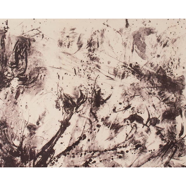 “Tempest in the Wilderness” Abstract Lithograph Print by Joan Farrar For Sale - Image 9 of 10