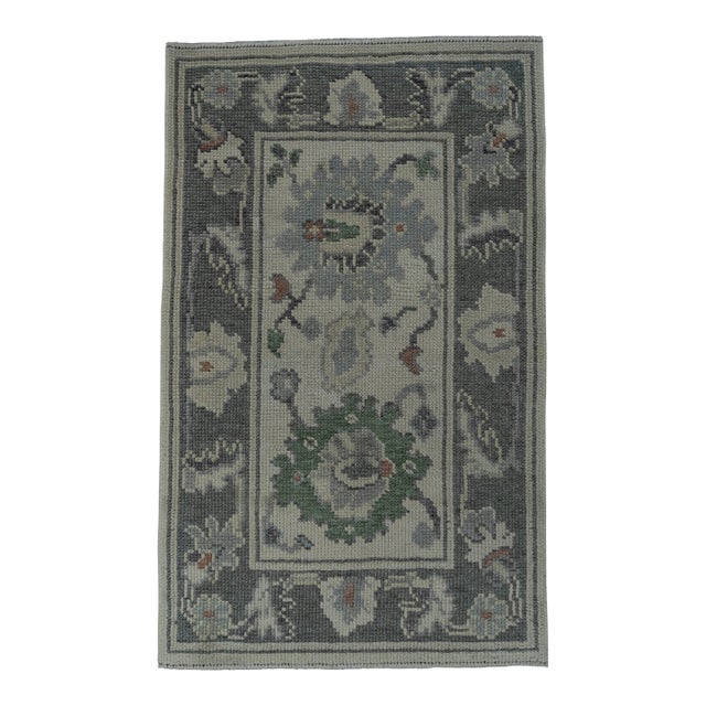 Turkish Oushak Rug 2' x 3'3" #19541 For Sale