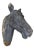 Realism Antique French Plaster Horse Head Wall Mount For Sale - Image 3 of 7