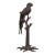 Vintage Bronze Parrot Sculpture on Branch Form Stand For Sale