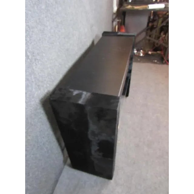 Lucite and Horsehide Console Desk For Sale - Image 9 of 12