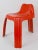 1970s French Orange Fiberglass Chair by Patrick Gingembre for Paulus, 1970s For Sale - Image 5 of 11