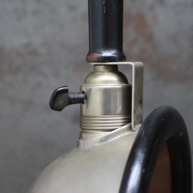 Industrial Photography Dark Room Pendant Lamp in Nickel Plating and Black Wood For Sale - Image 3 of 7