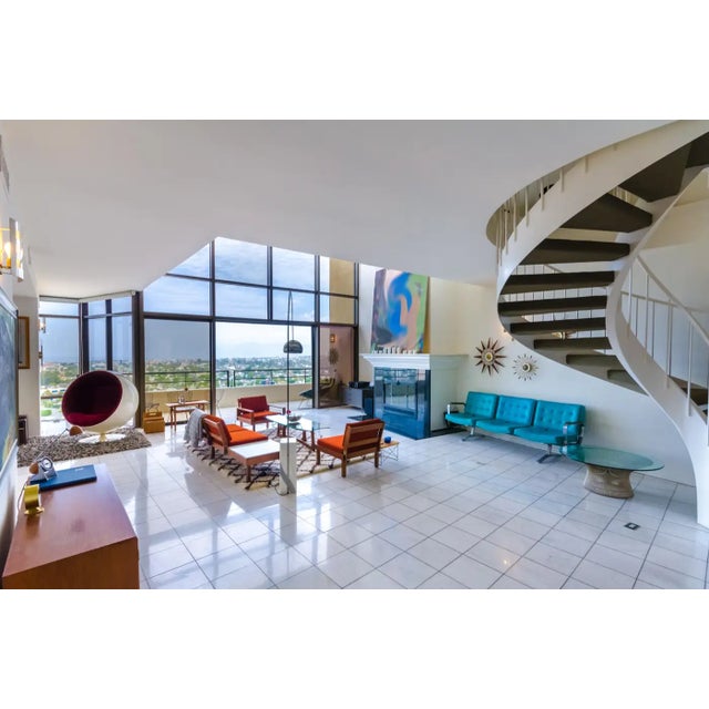 Mid-Century Modern Heavy Steel Airport Tandem Sofa, Circa 1950s For Sale - Image 18 of 18