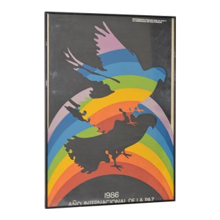 International Year of Peace Poster C.1986 For Sale