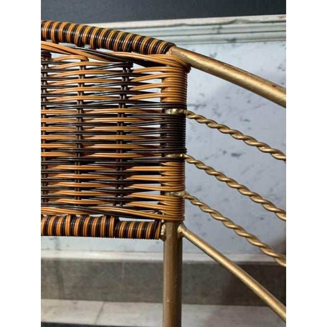 Vintage Italian Garden Patio Scoubidou Armchairs, 1950s, Set of 6 For Sale - Image 6 of 18