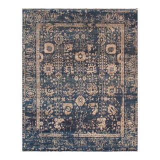 Pasargad Home Transitional Blue Area Rug, 8' 0'' X 9'10'' For Sale