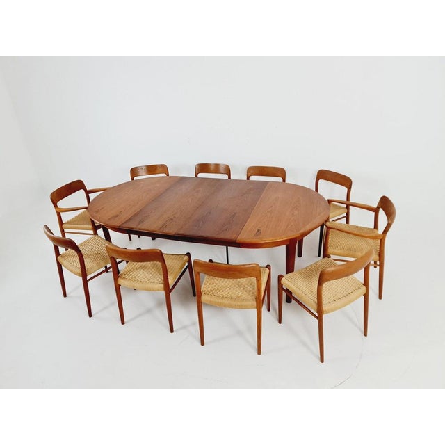 Modern Danish Expandable Dining Table in Teak, 1960s For Sale - Image 10 of 12