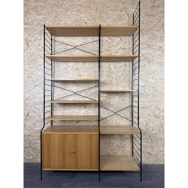 Mid-Century Ash Shelf Wall Unit from WHB Germany, 1960s For Sale - Image 11 of 18