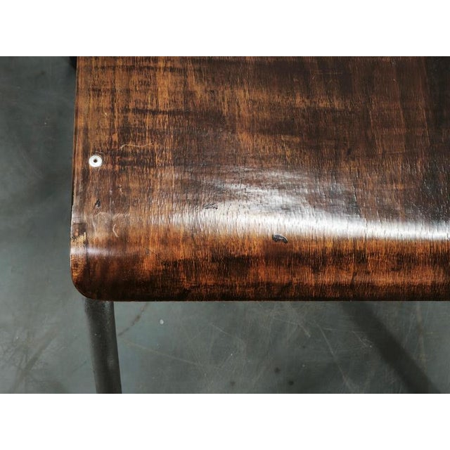 Dutch Industrial Plywood 106 Chairs from Gispen, 1960s, Set of 6 For Sale - Image 11 of 18