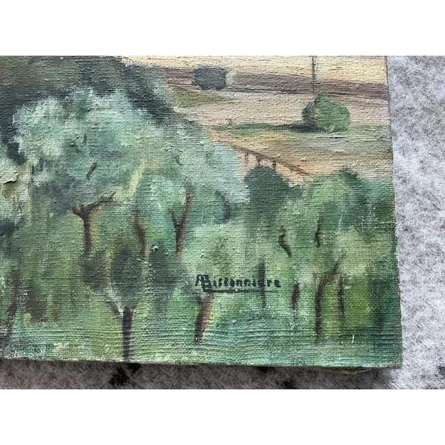 Wood Vintage Original Painting From South of France For Sale - Image 7 of 7
