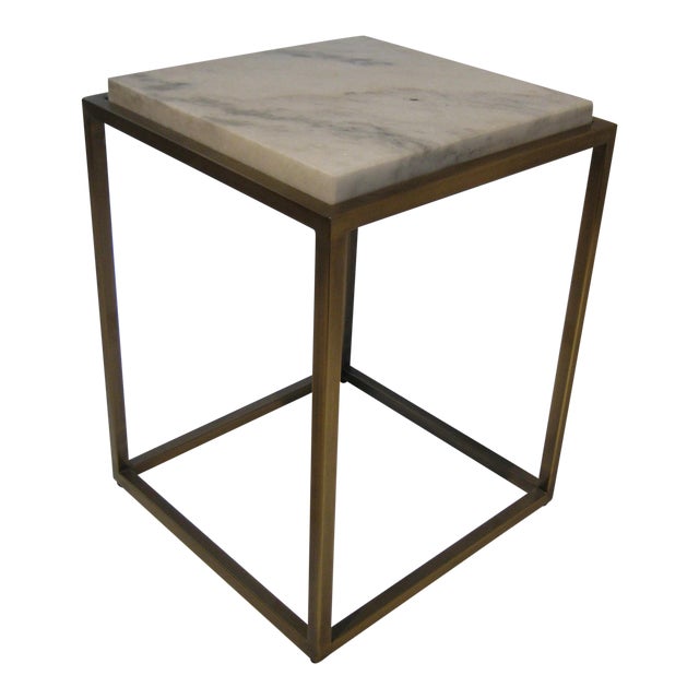 Geometric Brass Side Table Chairish