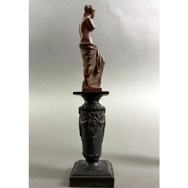 19th Century Grand Tour Neo-Classical Nude Bronze Statuettes, 1800s, Set of 2 For Sale - Image 5 of 13
