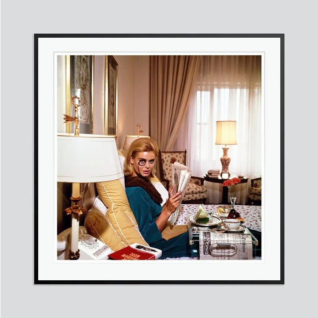 Modern Monocled Miss 1964 by Slim Aarons Framed C-Print For Sale - Image 3 of 3