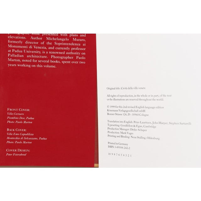 Venetian Villas by Michelangelo Muraro & Paolo Marton. Hardcover book with dustjacket. Published in 1999 by Konemann,...