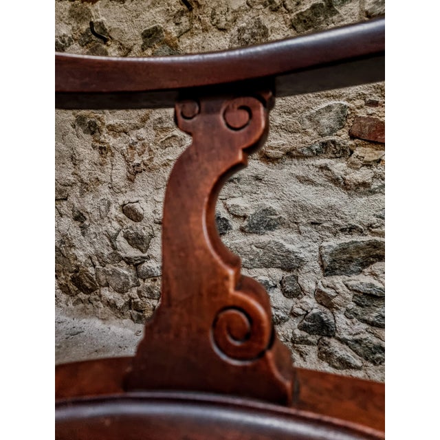 Wood Antique Early 20th Century Swivel Desk Chair in Walnut For Sale - Image 7 of 18