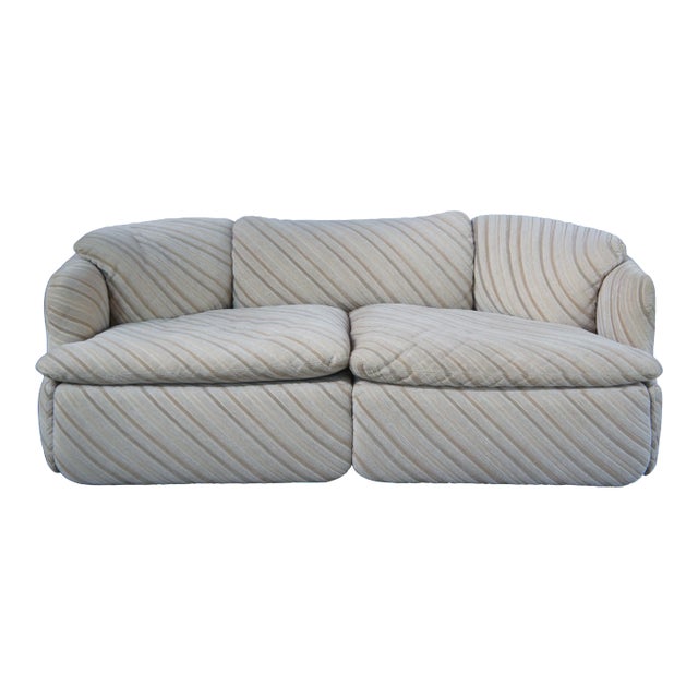 Alberto Rosselli Saporiti Italia Post Modern Confidential Sofa For Sale