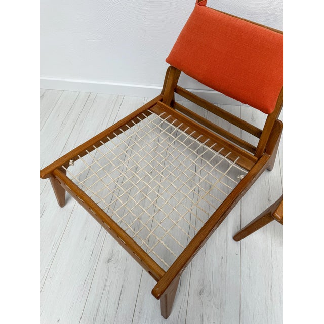 Vintage Hunting Lounge Chairs with Ottomans by Heinz Heger for PGH Annaberg-Buchholz, 1960s, Set of 4 For Sale - Image 15 of 17