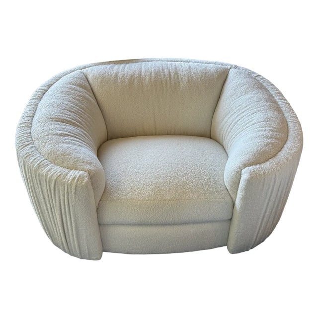 Large One-Seater Chair in Fabric For Sale