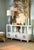 Ceramic Matthew Izzo Home Mae Gray/Blue Glazed Ceramic Table Lamp With Shade and Ceramic Finial For Sale - Image 7 of 7