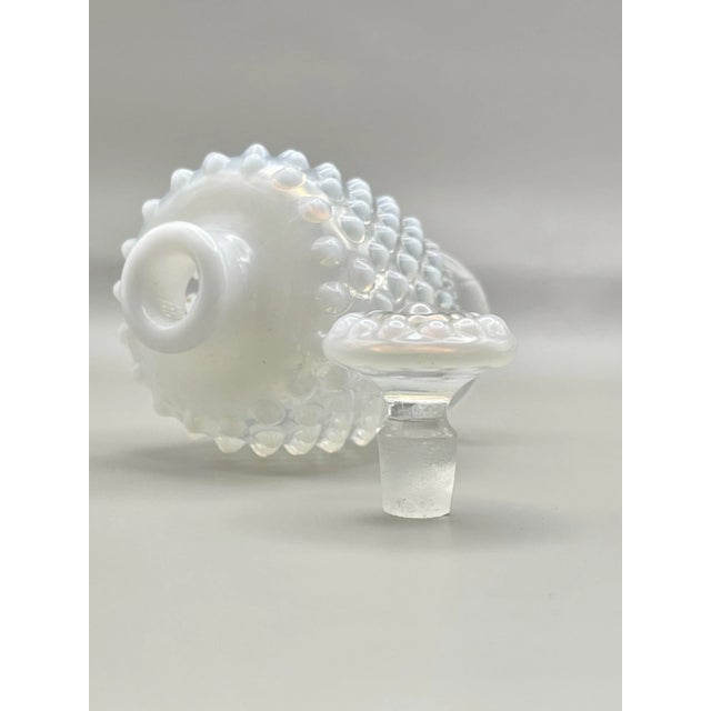 Glass Mid 20th Century Fenton Glass “Moonstone” Perfume Bottle For Sale - Image 7 of 7