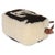 Textile Brown Beige Monogram Teddy Fleece Beach Pouch For Sale - Image 7 of 9
