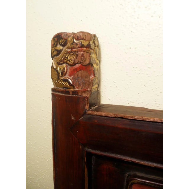 This Antique Chinese carved Panel was originally made for decoration in Buddhist’ Temples. The panel is handcrafted with...