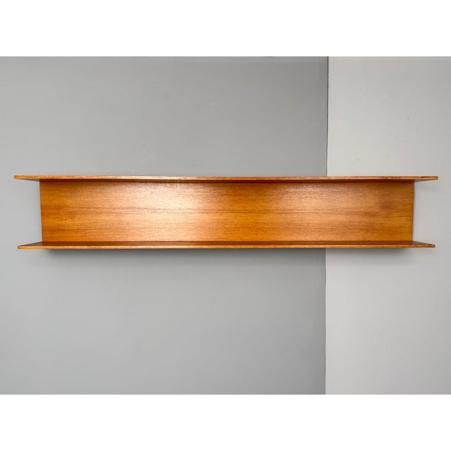 Mid-Century Modern Teak Wall Shelf by Walter Wirz for Wilhelm Renz, 1960s For Sale - Image 3 of 9