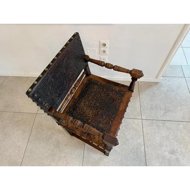 Wilhelminian Style Fireside Armchair For Sale - Image 9 of 11