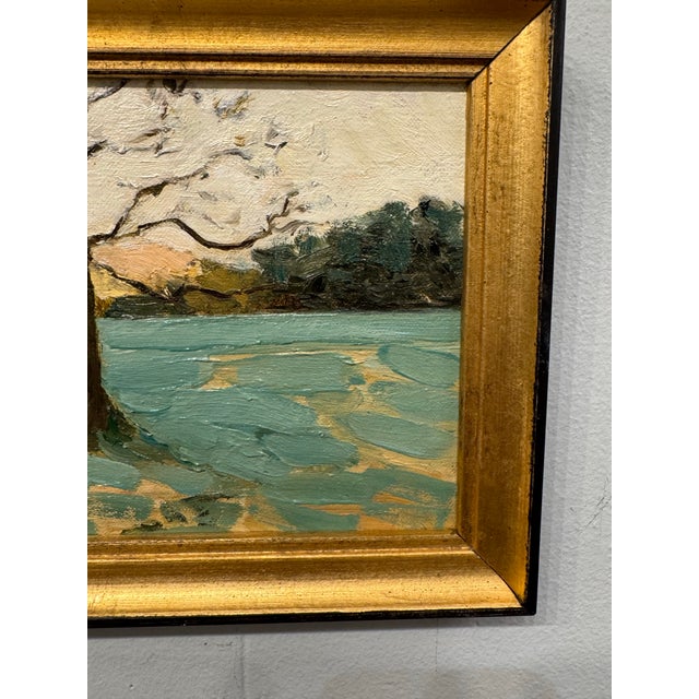 20th Century Oil Painting Treescape For Sale - Image 4 of 5