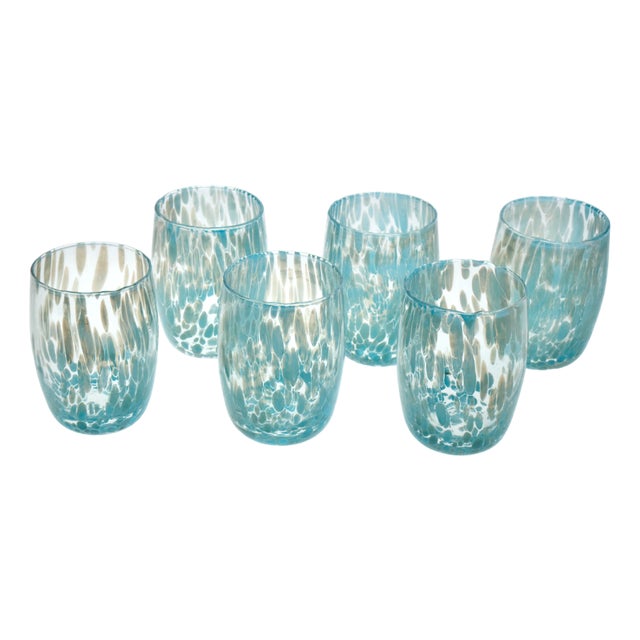 Capri Glasses by Mariana Iskra, Set of 6 For Sale