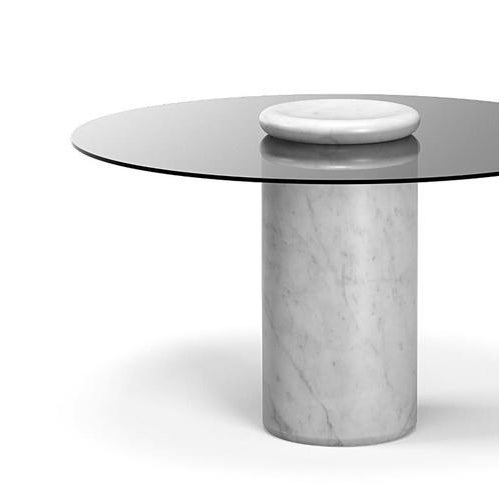 Table designed by Angelo Mangiarotti Castore is a glass and marble table by Italian architect, sculptor and designer...