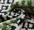 Mid-Century Modern Hand-Knotted Silk Velvet Ikat Lumbar Pillow - 16x24 Moss & Forest Green For Sale - Image 3 of 7