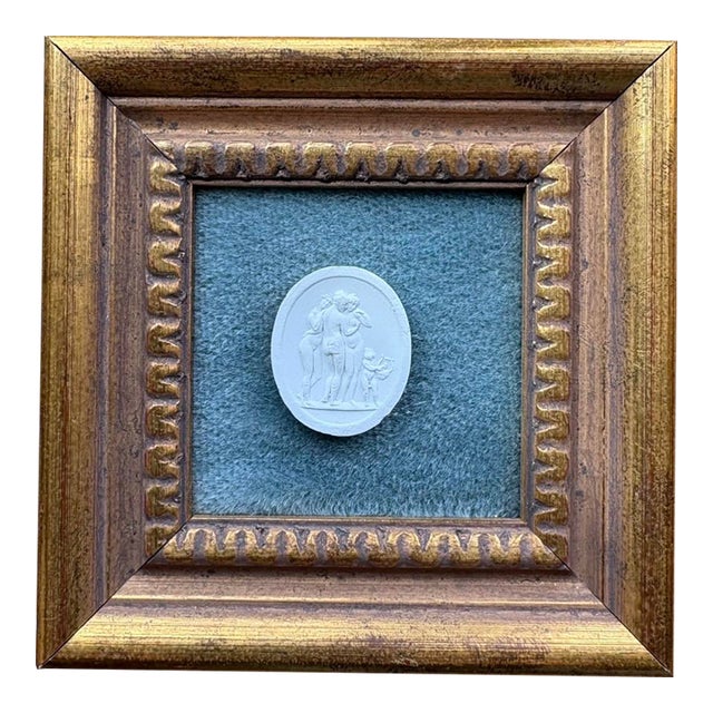 Vintage Grand Tour Plaster Intaglio Replica “The Three Graces” For Sale