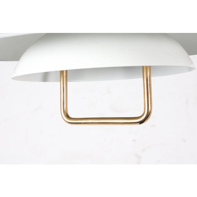 White Mid 20th Century "Leto" Pendant by Top Lamper – Danish Vintage Design For Sale - Image 8 of 9