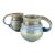 Vintage Studio Drip Glaze Smith Green, Blue & Gray Coffee Tea Mugs Set, Signed- a Pair For Sale
