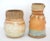Tan Artisan Earthen-Ware "Laurel & Hardy" Vases by Tom Reese - a Set of Two For Sale - Image 8 of 11