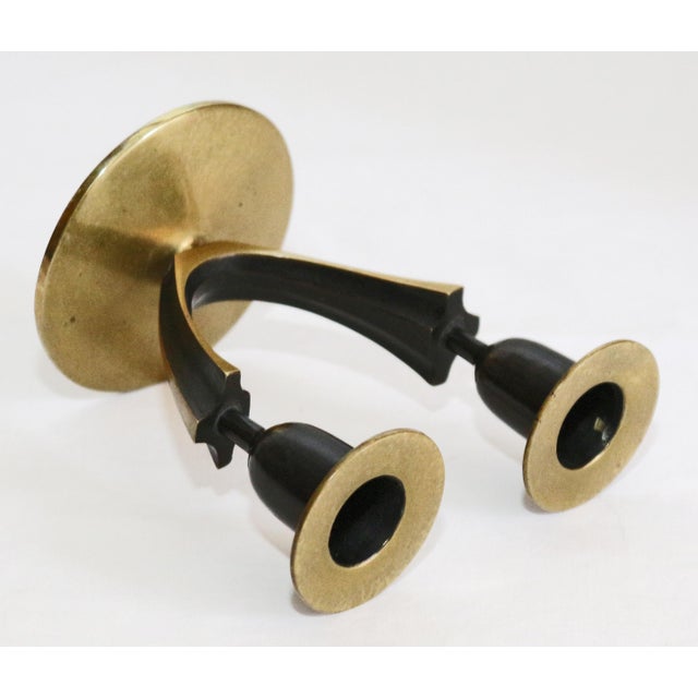 Vintage Bronze Candleholder, 1950s For Sale - Image 6 of 8