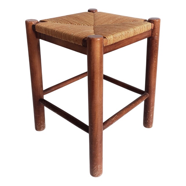 Dordogne Stool in the style Charlotte Perriand for Robert Sentou, France, 1950s For Sale