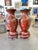 Large 19th Century Chinese Red Lacquered Palace Vases on Stands For Sale - Image 12 of 18
