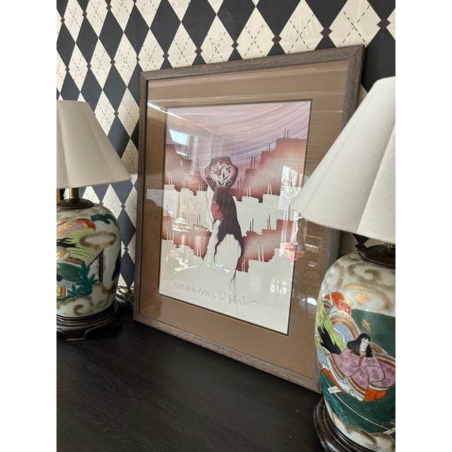 2000 - 2009 Signed Amado Maurilio Peña Southwestern Figural Print, Framed 29" For Sale - Image 5 of 8