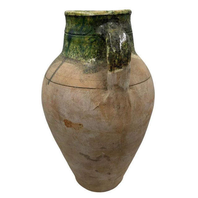 Vintage Turkish Terracotta Oil Jar For Sale - Image 4 of 6
