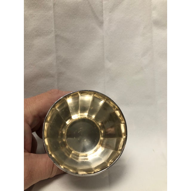 Art Deco Mid 20th Century Christofle Art Deco Silver Plate Cup For Sale - Image 3 of 4