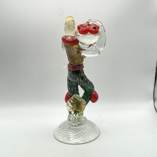 Murano Seguso Vetri D’Arte Male Female Peasant Couple Italian Art Glass 1960s (Pls Read-Repair) For Sale - Image 13 of 18