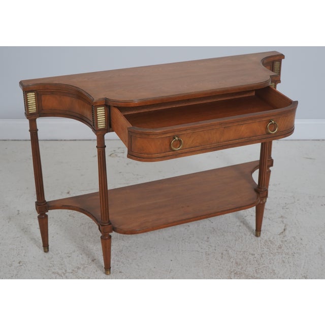 Baker Furniture Company Baker Maison Jansen Style 1 Drawer Console Table For Sale - Image 4 of 18